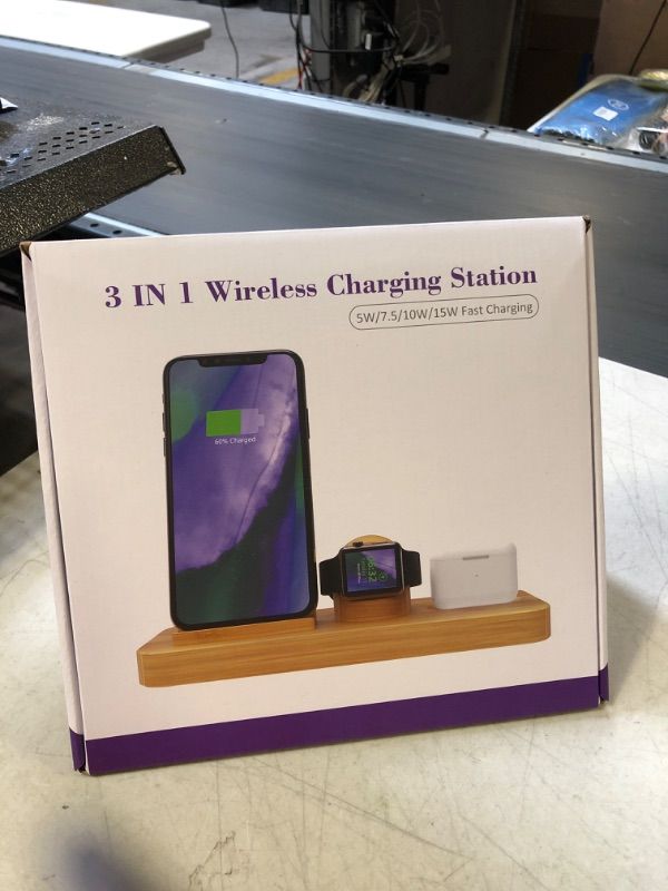 Photo 1 of 3 IN 1 WIRELESS CHARGING STATION 