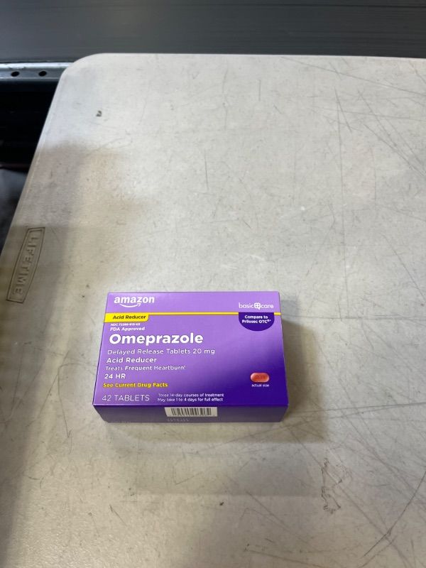 Photo 2 of Basic + Care Omeprazole Acid Reducer 20mg 42 Tablets Expire 09/23
