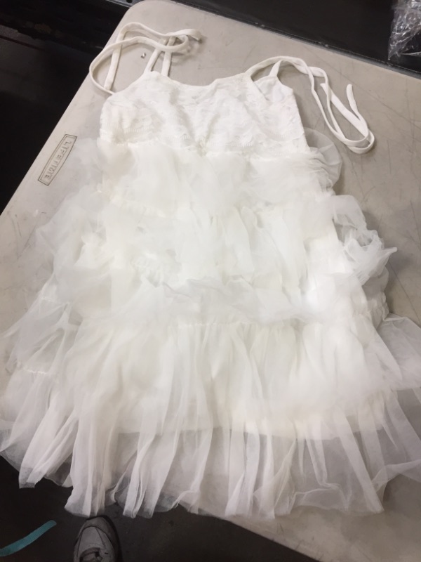 Photo 1 of 5T GIRLS DRESS WHITE 