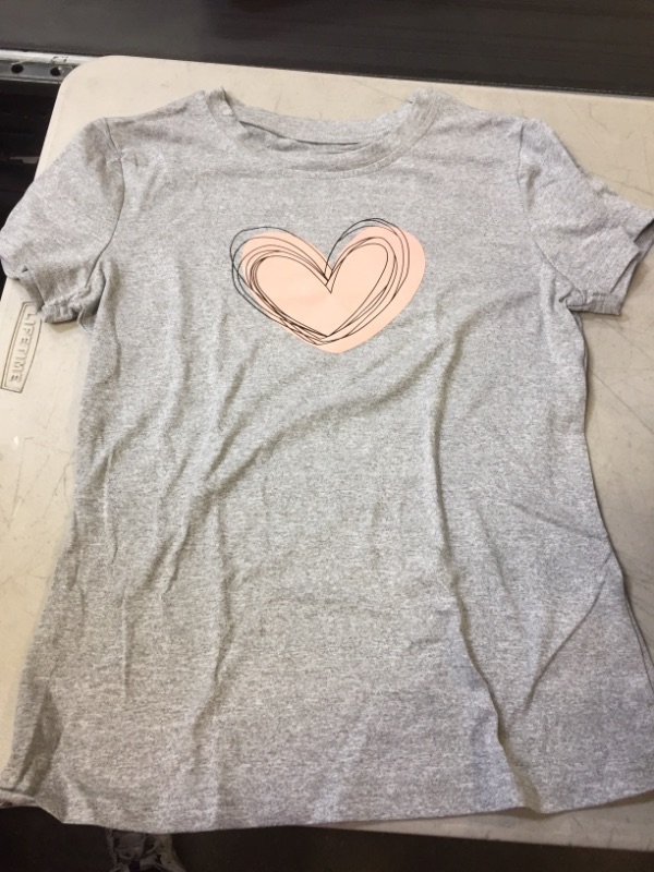 Photo 1 of GIRLS HEART GREY SHIRT LARGE