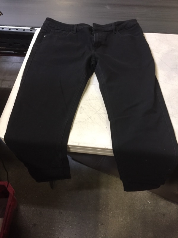 Photo 1 of BLACK DENIM STRECHY PANTS 36W