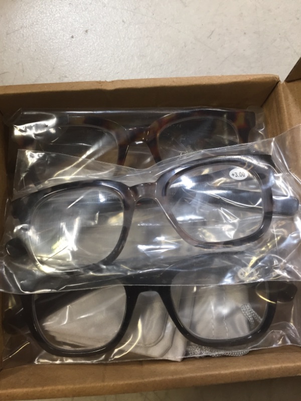 Photo 1 of 3 PAIRS OF READING GLASSES +3.00
