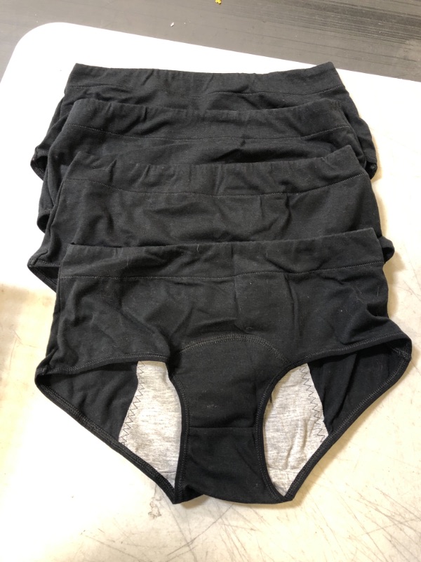 Photo 1 of 4 PCK WOMENS UNDERWEAR BLACK MEDIUM