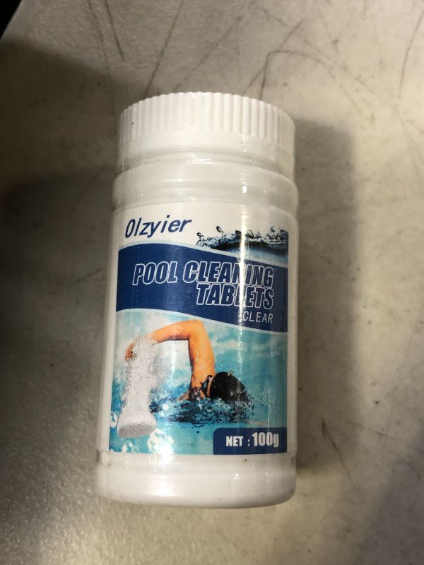 Photo 1 of 100 PCS POOL CLEANING TABLETS OLYZIER