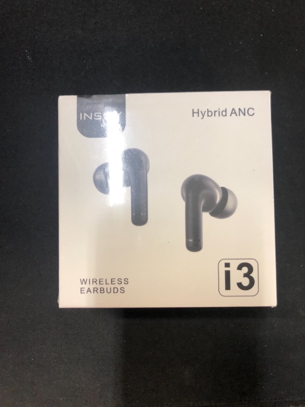 Photo 2 of INSMY Wireless Earbuds Hybrid Active Noise Cancelling Waterproof Earphones with 6 Mics for Clear Calls Authentic Audio Big Bass, 36 Hours Playtime Bluetooth in-Ear Headphones ANC/Ambient Mode (Nude)