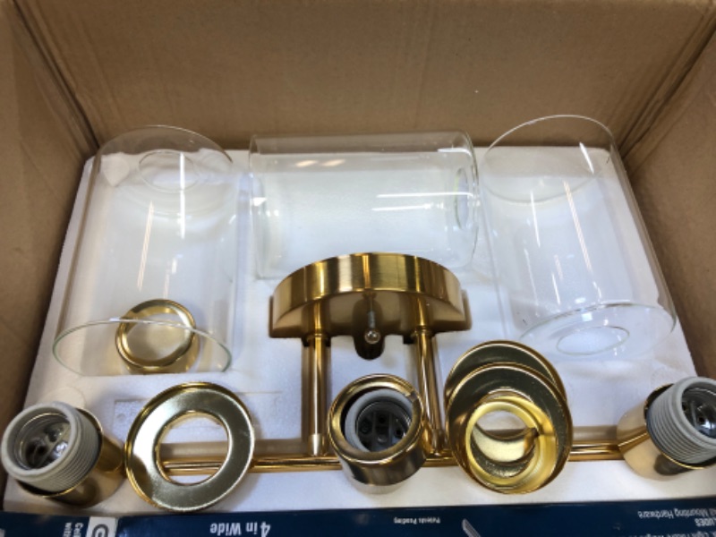 Photo 1 of 3 Light Brass Vanity Light
