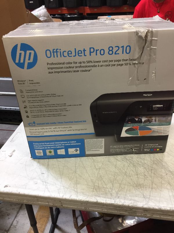 Photo 8 of HP OfficeJet Pro 8210 Wireless Colour Inkjet Printer
(MINOR DAMAGE)