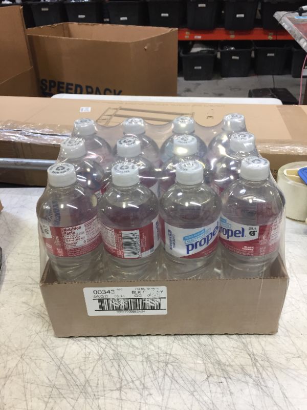 Photo 1 of Propel Black Cherry, Zero Calorie Sports Drinking Water with Electrolytes and Vitamins C&E, 16.9 Fl Oz(12 BOTTLES IN EACH PACK)
2 PACK EXP 4/20/2023 (24 BOTTLES TOTAL)