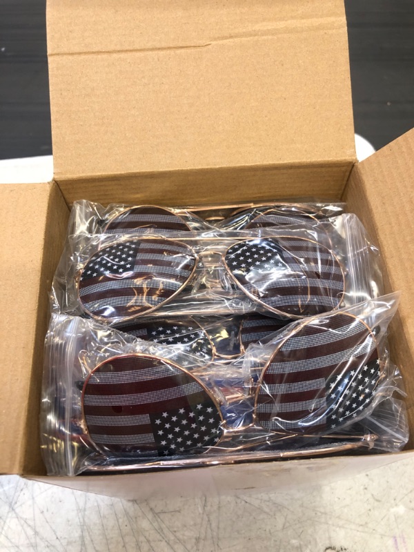 Photo 2 of 48 Pcs Independence Day Pool Party Kit 24 Inflatable Patriotic Beach Balls 12 Inch 4th of July Pool Game Balls and 24 American Flag Sunglasses for 4th of July Party Favor Accessories
