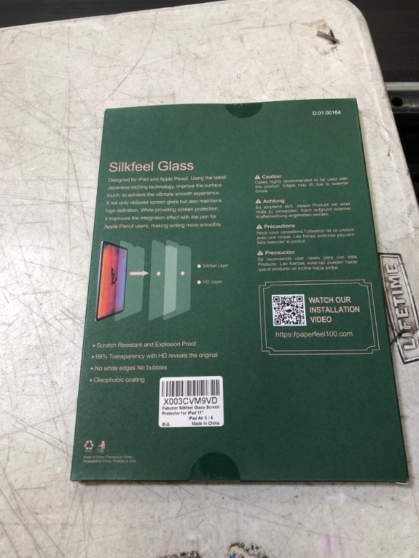 Photo 2 of GLASS SCREEN PROTECTOR  FOR IPAD 11" IPAD AIR 5/4 
FACTORY SEALED