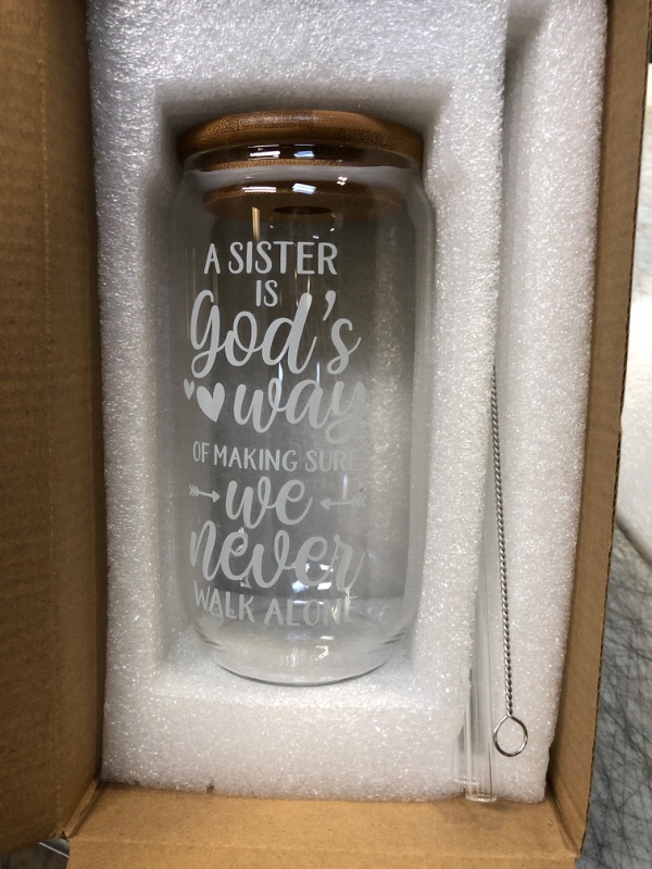 Photo 1 of  Gifts for Sister- 18 oz Coffee Glass