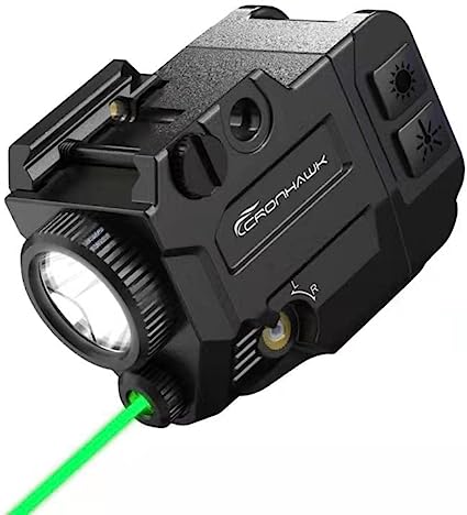 Photo 1 of 500 Lumens Pistol Light Laser Combo - Rail Mounted Weapon Light for Pistol with Picatinny Rail and GL Rails
