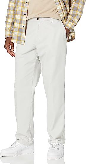 Photo 1 of Amazon Essentials Men's Classic-Fit Wrinkle-Resistant Flat-Front Chino Pant SIZE 36W X 30L 