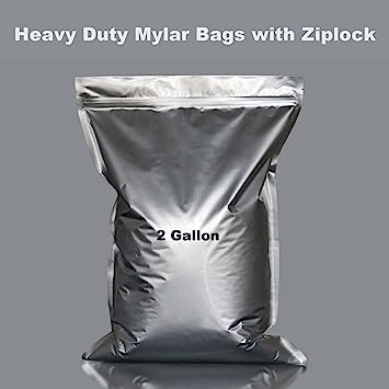 Photo 1 of 25 Pcs Mirrogo 2 Gallon Mylar Bags, 1 Gallon Mylar Bags (5 Mil) for your selection. Large Mylar Bags for Food Storage 2 Gallon (2 Gallon x 25)