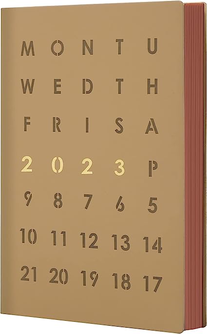 Photo 1 of CAGIE 2023 Planner Weekly and Monthly for Women Agenda, Leather Daily Planner 2023 with Habit Tracker, Monthly Expense Tracker,5.7 x 8.5 Inch 2023 Jan. - 2023 Dec Day Planner, Khaki