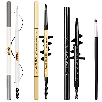 Photo 1 of 3 Different Eyebrow Pencils,Creates Natural Looking Brows Easily,Long Lasting,4-in-1:Eyebrow Pencil *3; Eyebrow Brush *1,Black #-0215042