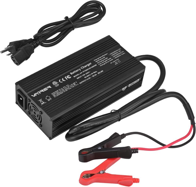 Photo 1 of 14.6V 20A Smart Battery Charger, LiFePO4 Battery Charger for 12V Lithium Iron Phosphate, Perfect for LiFePO4 Battery Recharging, Support Fast Charging