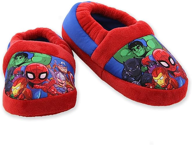 Photo 1 of Marvel Avengers Superhero Boys Toddler Plush Aline Slippers