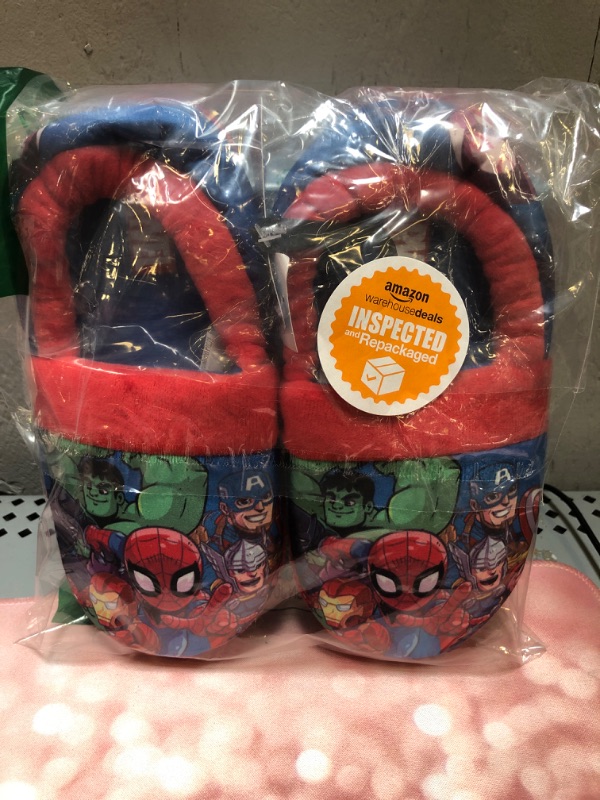 Photo 2 of Marvel Avengers Superhero Boys Toddler Plush Aline Slippers