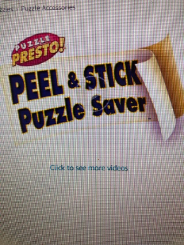 Photo 2 of Peel & Stick Puzzle Saver: 