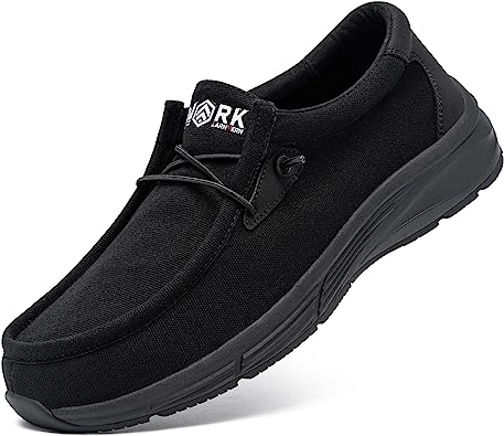 Photo 1 of Men‘s Slip On Shoes Work Casual Shoes Non Slip Comfortable Lightweight Food Service Shoes Loafers Walking Fishing Driver Canvas Boat Chef Shoes Slip Resistant SIZE 12
