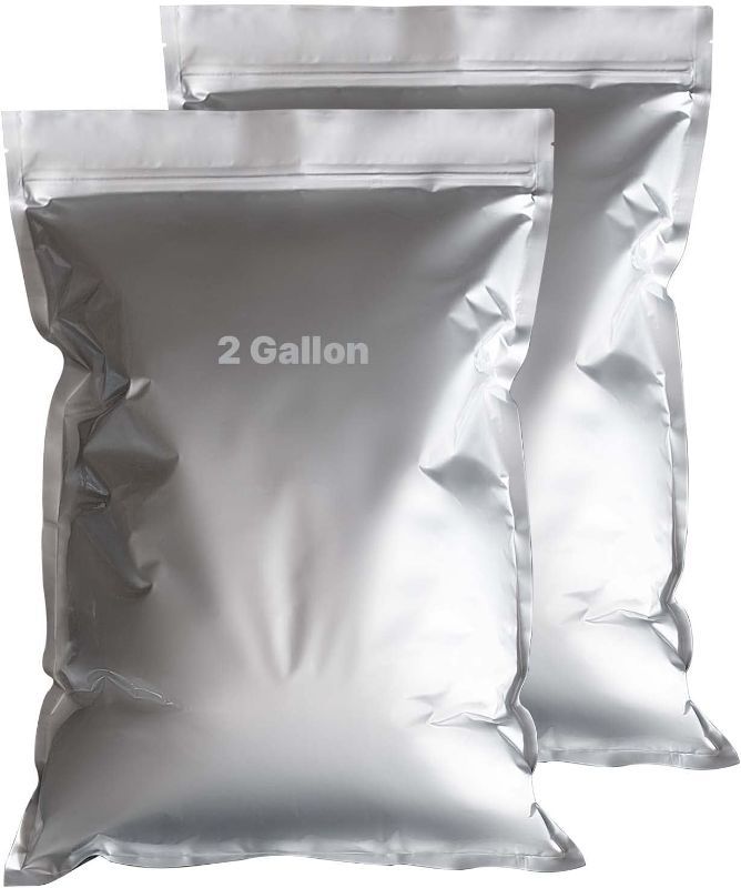 Photo 1 of 25 Pcs Mirrogo 2 Gallon Mylar Bags, 1 Gallon Mylar Bags (5 Mil) for your selection. Large Mylar Bags for Food Storage 2 Gallon (2 Gallon x 25)

