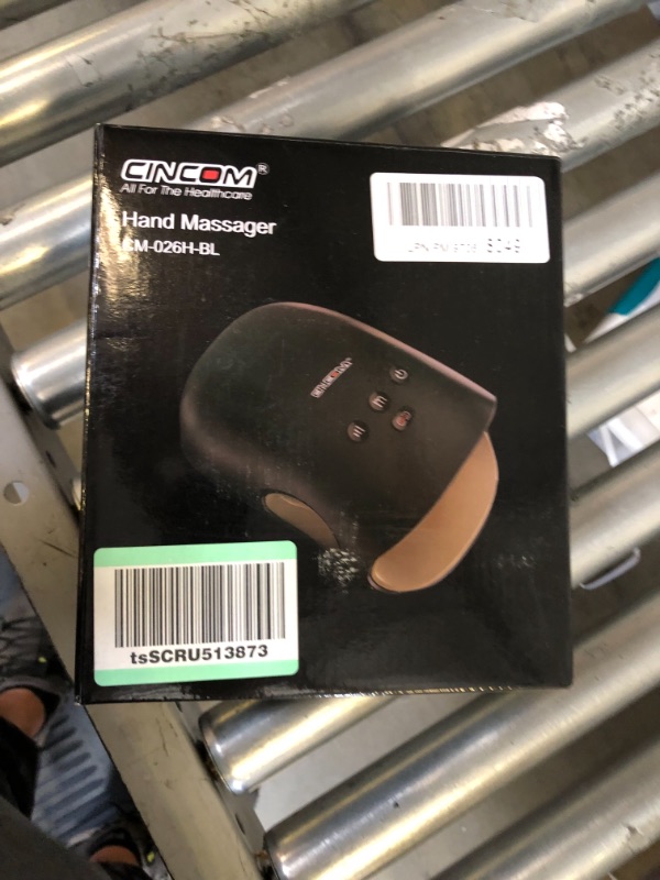 Photo 1 of CINCOM Hand Massager - Cordless Hand Massager with Heat and Compression for Arthritis and Carpal Tunnel - Gifts for Women(B-BK) Black