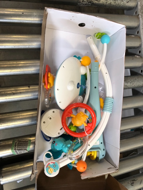 Photo 1 of Eners Baby Crib Mobile with Music and Lights, Mobile for Crib with Remote Control, Rotation, Moon and Star Projection, Baby Crib Toys for Boys Girls (Blue)