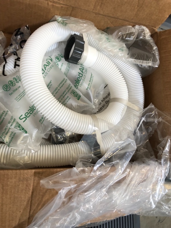 Photo 3 of 2 Pieces 1.5" Diameter Pool Pump Replacement Hose 59" Long Accessory Pool Hoses for Above Ground Pools for Filter Pump and Saltwater Systems (White)