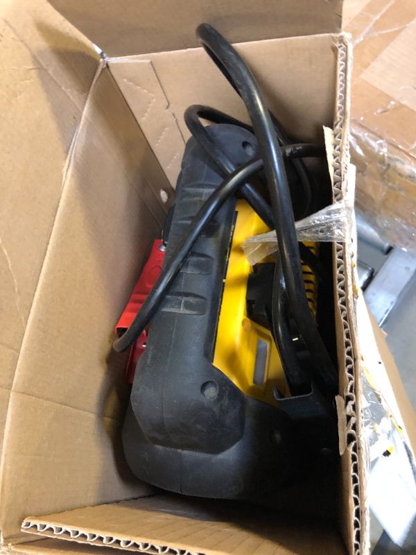 Photo 3 of DEWALT DXAEJ14 Digital Portable Power Station Jump Starter: 1400 Peak/700 Instant Amps, 120 PSI Digital Air Compressor, 3.1A USB Ports, Battery Clamps , Yellow