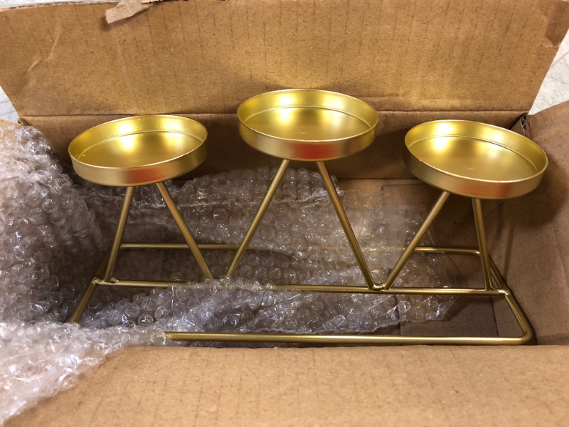 Photo 1 of 3 CUP HOLDER- FOR CANDLES- GOLD