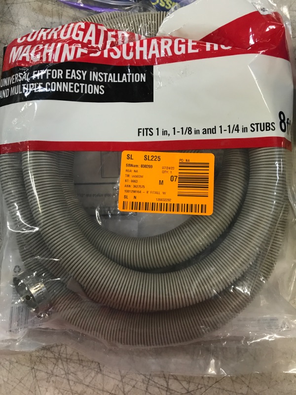 Photo 2 of 8 ft. Corrugated Washing Machine Discharge Hose