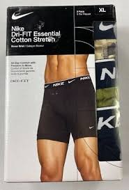 Photo 1 of Men's Nike Dri-Fit Essential Cotton Stretch Boxer Trunk 3 Pair Underwear - MISSING TWO PAIR!! 
