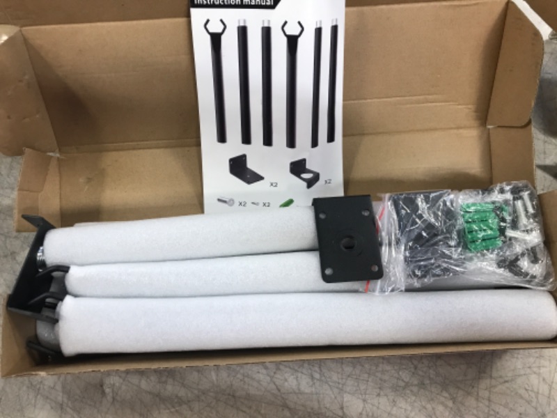 Photo 1 of Beizelte 2 Pack 4 Ft String Light Poles,Hanging Light Poles for Outside String Lights,with Fixing Clips and Suspended Base,Freestanding Outdoor Light Poles for Deck Bistro