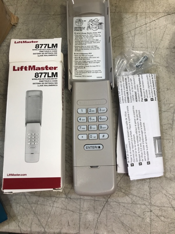 Photo 2 of 877MAX 878MAX Garage Door Opener Keypad, Replace 376LM 377LM 877LM 977LM, Fit for All Liftmaster/Chamberlain Garage Door Openers Manufactured Since 1993, Red, Yellow, Purple, Green Learn Button

