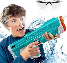 Photo 1 of Electric Water Gun for Kids Squirt Guns Full Automatic Water Absorption Soaker Water Blaster Summer Outdoor Toys Pool Toys for Kids-Blue https://a.co/d/1KHkOp9