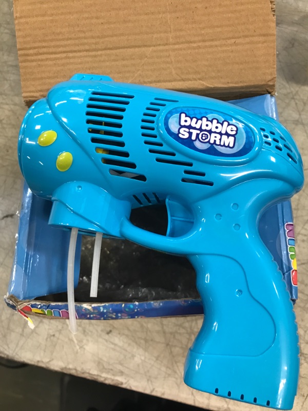 Photo 1 of JOYIN 2 Bubble Guns with 2 Bottles Bubble Refill Solution (10 oz Total) for Kids, Bubble Blower for Bubble Blaster Party Favors, Summer Toy, Outdoors Activity, Easter, Birthday Gift Blue+green