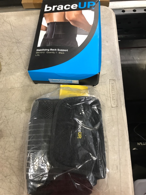 Photo 1 of Back Brace by BraceUP for Men and Women - Breathable Waist Lumbar Lower Back Support Belt for Sciatica