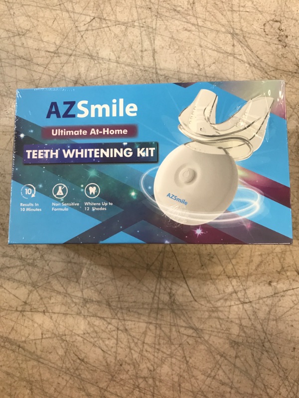 Photo 2 of AZ Smile Teeth Whitening Kit Fast 10 Minutes Tooth Whitening, Professional Ultimate whitening Kits with Non-Sensitive Teeth Whitening Gel and Dental Tray & Teeth Whitener Shade Guide for Stain Removal