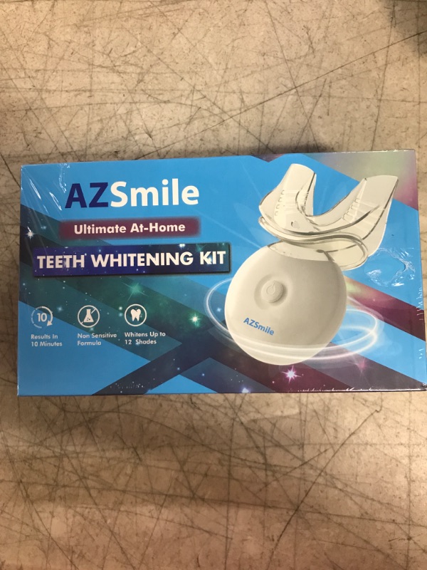 Photo 2 of AZ Smile Teeth Whitening Kit Fast 10 Minutes Tooth Whitening, Professional Ultimate whitening Kits with Non-Sensitive Teeth Whitening Gel and Dental Tray & Teeth Whitener Shade Guide for Stain Removal