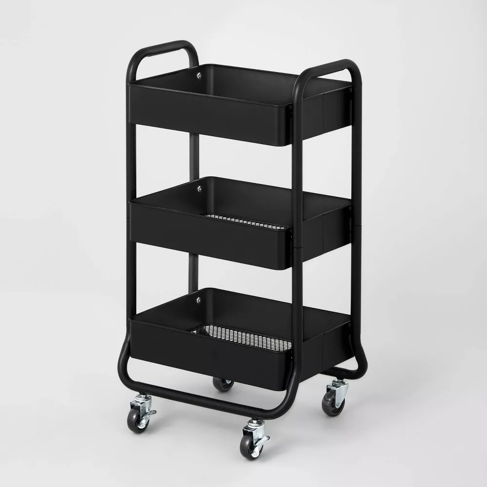 Photo 1 of 3 Tier Metal Utility Cart - Brightroom™

