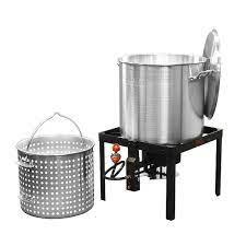 Photo 1 of 100 qt. Propane Single Burner Boiling Kit in Stainless
