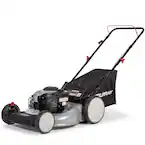 Photo 1 of 21 in. 140 cc Briggs and Stratton Walk Behind Gas Push Lawn Mower with Height Adjustment and with Mulch Bag
