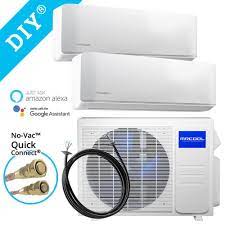 Photo 1 of 18k BTU 21 SEER Multi-Zone MrCool DIY 2 Zone Ductless Heat Pump Split System 4th Generation - 9k+12k
