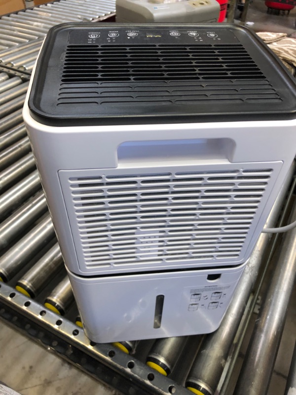 Photo 3 of 1500 Sq. Ft Dehumidifier for Large Room and Basements, HUMILABS 22 Pints Dehumidifiers with Auto or Manual Drainage, 0.528 Gallon Water Tank with Drain Hose, Intelligent Humidity Control, Auto Defrost, Dry Clothes, 24HR Timer 1500 sq.ft