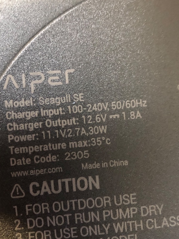 Photo 5 of (2023 Upgrade) AIPER Seagull SE Cordless Robotic Pool Cleaner, Pool Vacuum Lasts 90 Mins, LED Indicator, Self-Parking, Ideal for Above/In-Ground Flat Pools up to 40 Feet - Gray
