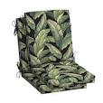 Photo 1 of 20 in. x 20 in. Onyx Cebu High Back Outdoor Dining Chair Cushion (2-Pack)
