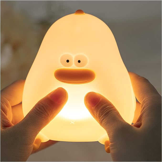 Photo 1 of UNEEDE Cute Chick Night Light for Kids, Kawaii Chicken Lamp for Bedroom Decor, Silicone Cute Lamp for Baby Girls, Rechargeable Squishy Lamp with Touch Sensor for Teen Toddler Children Women Gift