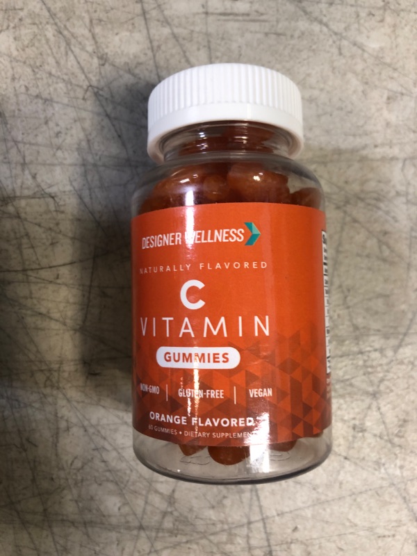 Photo 2 of Designer Wellness Vitamin C Gummies, Gluten-Free, Vegan, Non-GMO, Delicious Natural Orange Flavor, 60 ct 03/2024