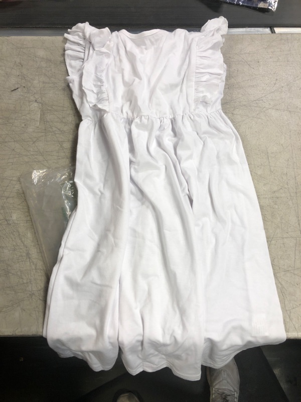 Photo 1 of GIRLS DRESS- WHITE
SIZE- 150